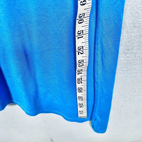 Fresh Produce Dress Womens M Blue Cotton Blend Maxi Asymmetric - Picture 13 of 14